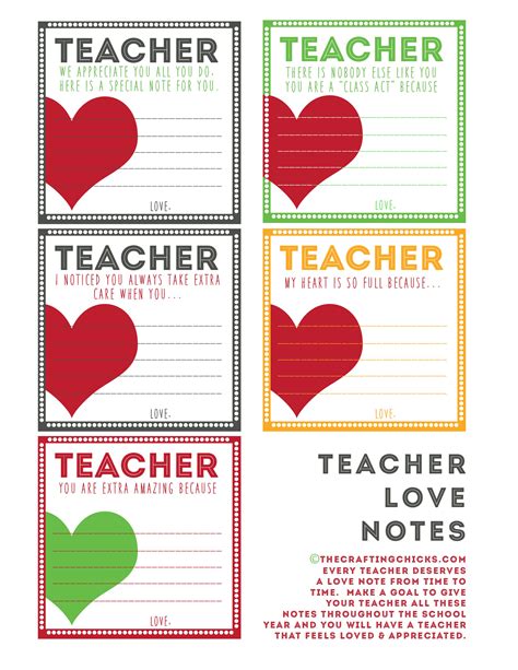 Printable Teacher Notes